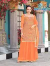 Prisha Vol 3 By Mrudangi Georgette With Embroidered Top With Plazo Dupatta Wholesale Suppliers In Mumbai